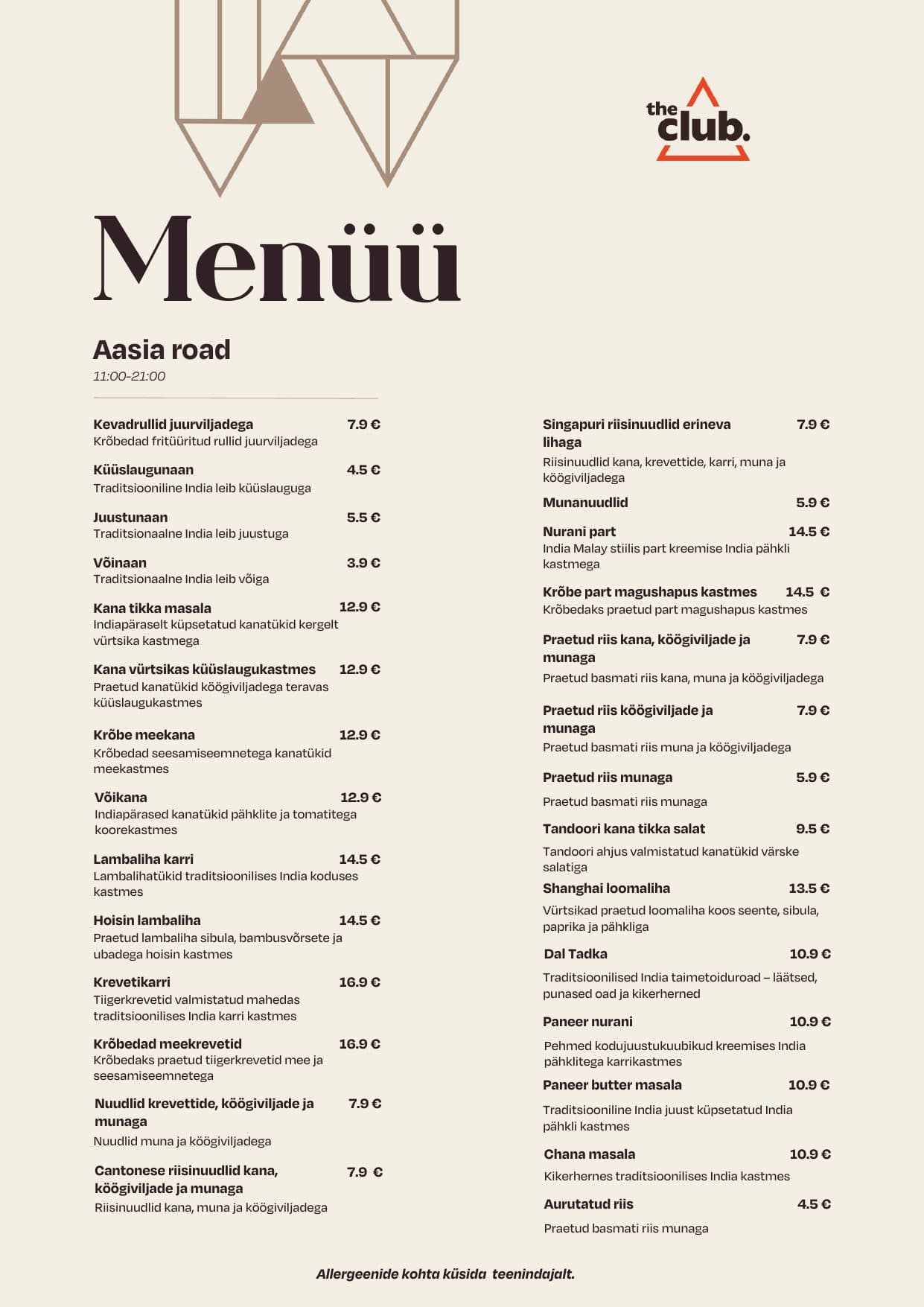 Menu, p. 2