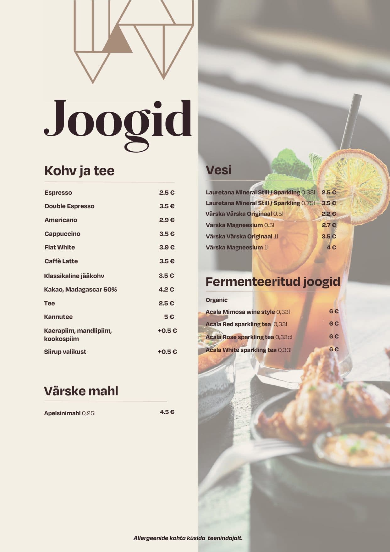 Menu, p. 5