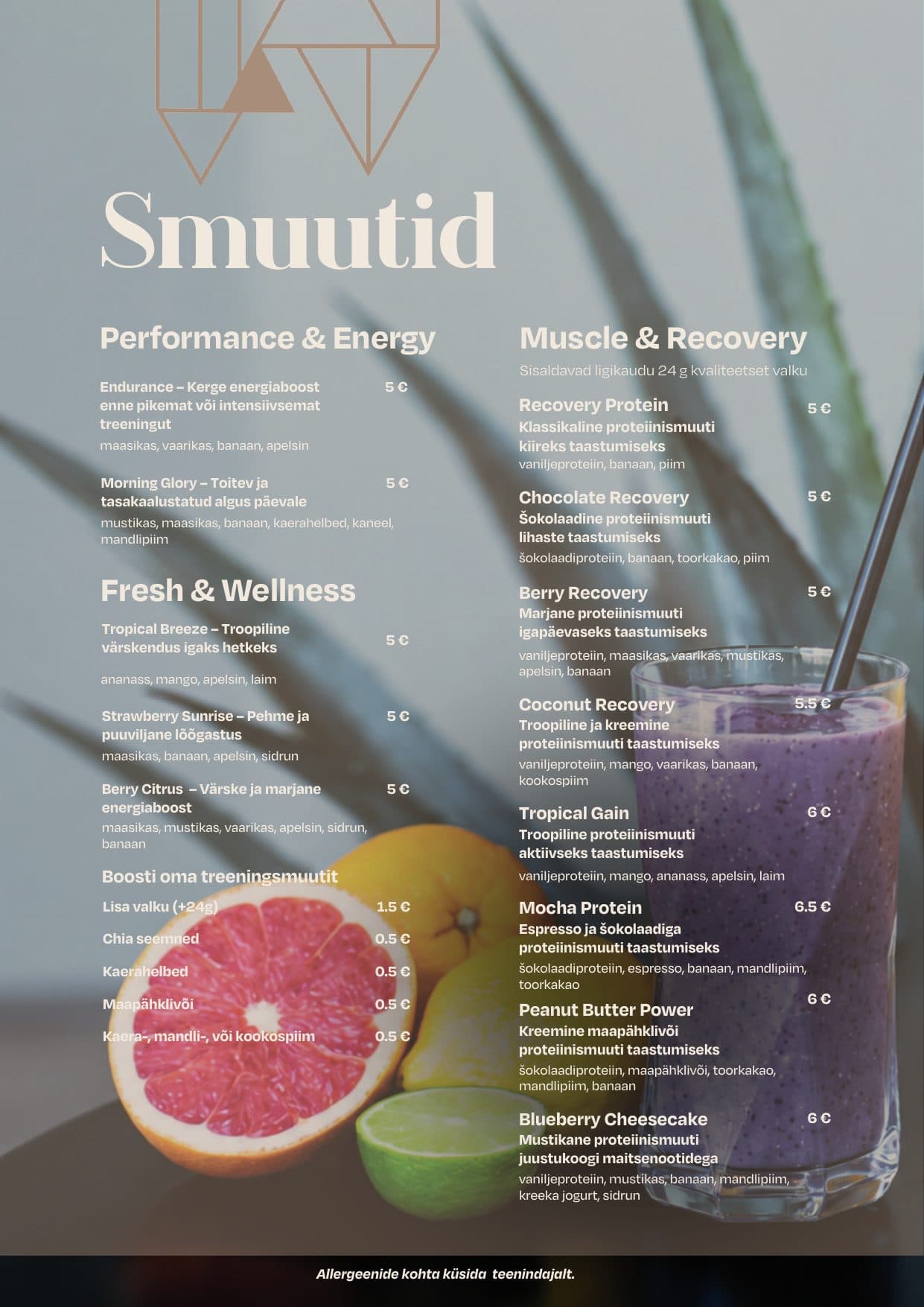 Menu, p. 6
