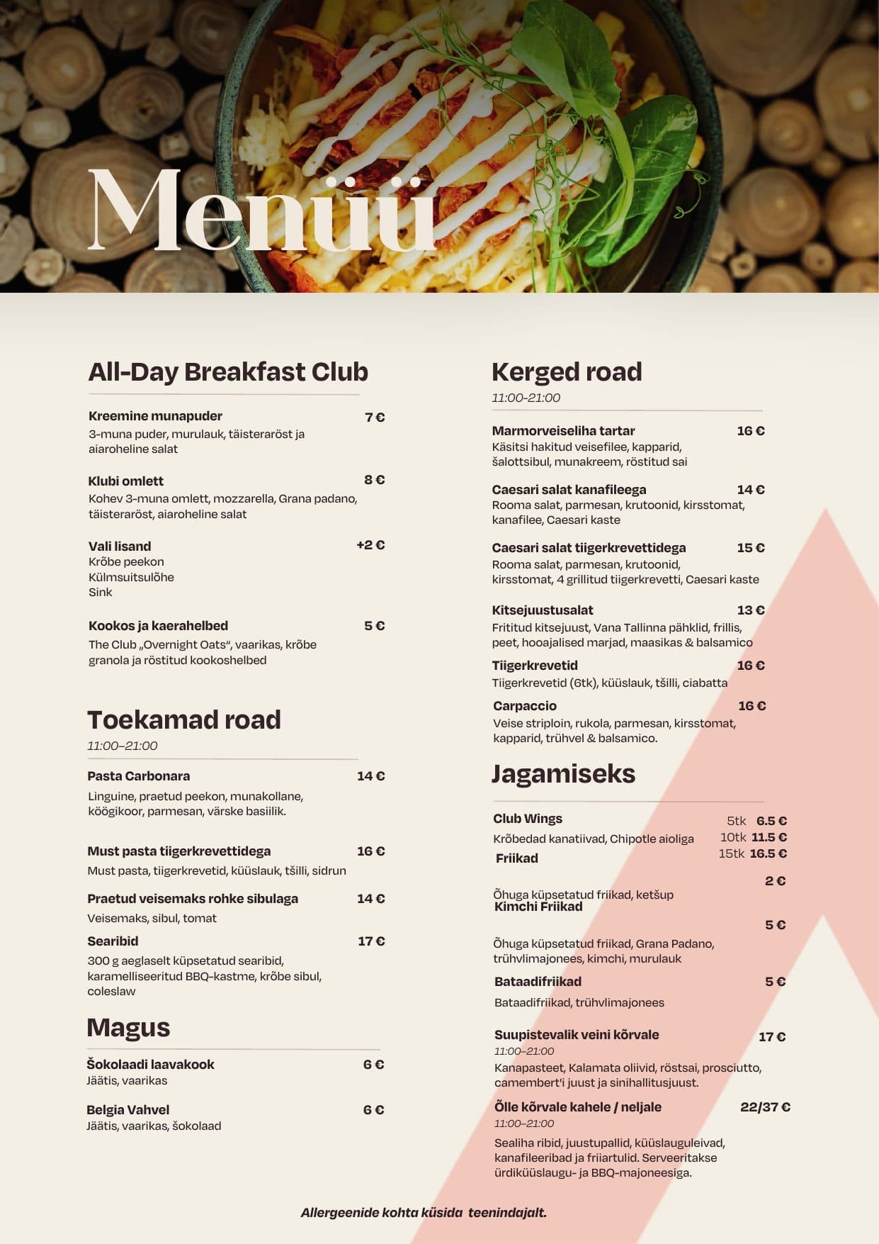 Menu, p. 1